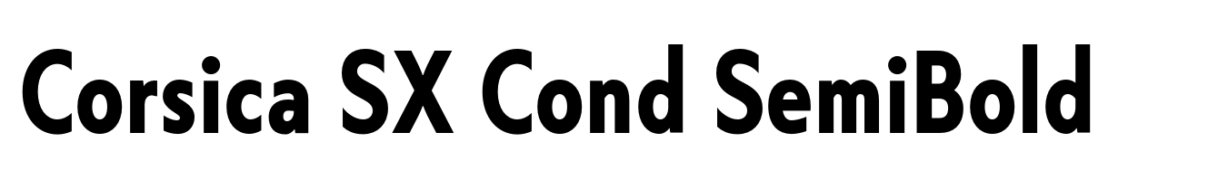 Corsica SX Cond SemiBold